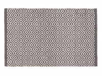 WENKO Badematte Turpan dunkelgrau, weiß 50,0 x 80,0 cm