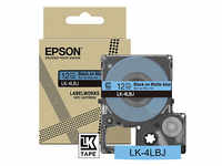 EPSON Schriftband LK LK-4LBJ C53S672080, 12 mm schwarz auf blau