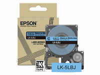 EPSON Schriftband LK LK-5LBJ C53S672081, 18 mm schwarz auf blau