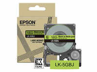 EPSON Schriftband LK LK-5GBJ C53S672078, 18 mm schwarz auf grün