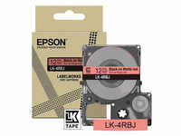 EPSON Schriftband LK LK-4RBJ C53S672071, 12 mm schwarz auf rot