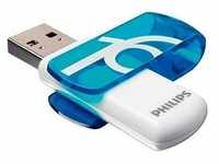 PHILIPS USB-Stick Vivid blau, weiß 16 GB FM16FD05B/00