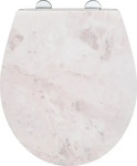 WENKO WC-Sitz mit Absenkautomatik White Marble wei&szlig;, 1 St.