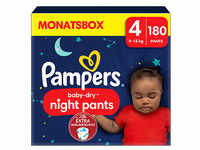 Pampers® Windeln Monatsbox baby-dry™ night pants Größe Gr.4 (9-15 kg) für...