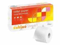 Satino by wepa Toilettenpapier SMART 3-lagig Recyclingpapier, 8 Rollen