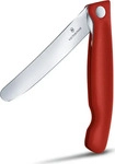 VICTORINOX Fr&uuml;hst&uuml;cksmesser Swiss Classic silber, rot glatt, Klinge: 11,0 cm,...