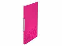 LEITZ WOW Sichtbuch DIN A4, 40 Hüllen pink-metallic