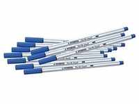 STABILO Pen 68 brush Brush-Pens blau, 10 St.