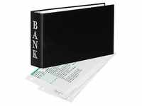 VELOFLEX Bankringbuch 2-Ringe schwarz 4,5 cm DIN A6 quer 4168380