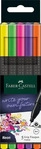 FABER-CASTELL Grip Neon Fineliner farbsortiert 0,4 mm, 5 St.