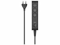 hama USB-Ladestation Ladekabel mit Adapter schwarz, 34 Watt 00223201