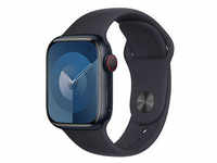 Apple Watch Series 9 41 mm Aluminium (GPS+Cellular) Sportarmband S/M mitternacht