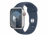 Apple Watch Series 9 45 mm Aluminium (GPS+Cellular) Sportarmband M/L silber MRMH3QF/A