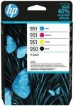4er Original Multipack Set f&uuml;r HP 6ZC65AE / 950/951 OfficeJet Pro 8600 Premium
