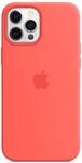 Apple Silikon Case mit MagSafe (iPhone 12 Pro Max) Zitruspink (MHL93ZM/A)
