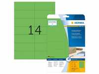 Herma 5061 Etiketten - grün, 105 x 42,3 mm, Papier, matt, 280 Stück, ablösbar
