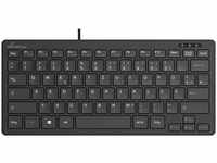 MediaRange Tastatur kompakt - QWERTZ, schwarz