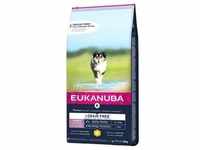 EUKANUBA Puppy Chicken L/XL Grain Free 12kg + Überraschung für den Hund...
