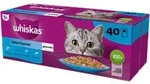 WHISKAS Adult Sachets 40 x 85 g Fishy Treats - Nassfutter f&uuml;r ausgewachsene...