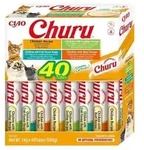 INABA Churu f&uuml;r Katzen - gemischte Geschmacksrichtungen mit Huhn 40x14g
