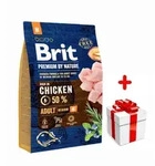 BRIT Premium By Nature Adult M 3kg +&Uuml;berraschung f&uuml;r den Hund