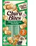 INABA Churu Bites f&uuml;r Katzen mit Huhn und Thunfisch Geschmack 3x10g