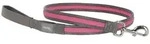 Beleuchtete Hunde- und Katzenleine, KERBL Light & Reflex, 120 cm x 25 mm, rosa