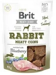 BRIT Jerky Snack Rabbit Meaty Coins with Blueberry 80g