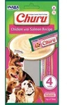 INABA Churu 4P Hundeleckerli mit Huhn- und Lachsgeschmack 4x14g