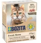 Bozita Feline H&auml;ppchen in So&szlig;e, H&uuml;hnchen & Pute 370g
