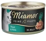 Miamor Feine Filets in Gelee - Katzennassfutter mit Thunfisch und Reis 100g Dose