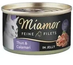 Miamor Feine Filets in Gelee - Katzennassfutter mit Thunfisch und Calamari 100g Dose