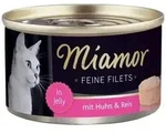 Miamor Feine Filets - Katzennassfutter H&uuml;hnerfilets mit Reis 6x 100g Dose
