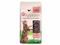 Applaws Adult Huhn mit Extra Lachs Trockenfutter für Katzen 2kg (Rabatt für