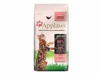 Applaws Adult Huhn mit Extra Lachs Trockenfutter für Katzen 400g (Rabatt für