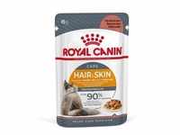 ROYAL CANIN Hair&Skin Care 12x85g Nassfutter in Sauce für ausgewachsene Katzen,