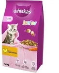 WHISKAS Junior 14 kg - Trockenfutter f&uuml;r K&auml;tzchen, mit leckerem Huhn