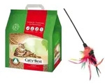 Cat's Best Eco Plus / Original Katzenstreu 10l /4,3kg+TRIXIE Spielstab Spielzeug f&uuml;r
