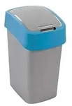 Curver Abfalleimer "FLIP BIN" 25L silber/blau