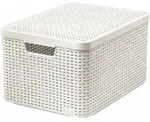 Curver Korb mit Deckel Rattan Style L creme