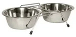 KERBL Doppelst&auml;nder mit Hunden&auml;pfen 2 x 1800 ml