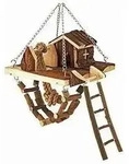 TRIXIE Spielplatz Janne, 26&times;22 cm f&uuml;r z. B.: M&auml;use, Zwerghamster
