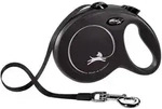 FLEXI New Classic Leine schwarz S 5m bis zu 15kg- Gurt