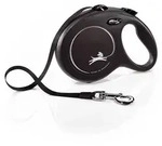 FLEXI New Classic Gurt L-8m schwarz, f&uuml;r Hunde bis 50kg