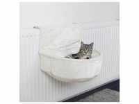 Trixie Katzenbett, am Heizkörper aufgehängt, Plüsch, 45 × 13 × 33 cm, weiß