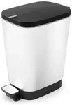 KIS Chic bin Style Ab&shy;fall&shy;be&shy;h&auml;l&shy;ter 35L mit Pedal und In&shy;nen&shy;ei&shy;mer, silber