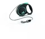 FLEXI Black Design blaue Leine XS - 3m bis 8kg - Seil