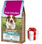 EUKANUBA Adult Small&Medium Grain Free 12kg + &Uuml;berraschung f&uuml;r den Hund