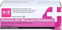 PZN-DE 18029889, AbZ-Pharma Ibuprofen AbZ 400 mg akut 50 St Filmtabletten,