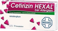PZN-DE 01830146, Cetirizin HEXAL 7 St Filmtabletten, Grundpreis: &euro; 0,21 / St&uuml;ck
